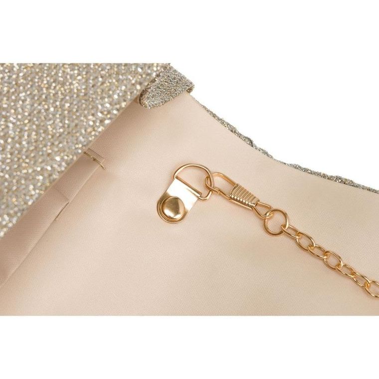 Torebka kopertówka, złota, Rovicky