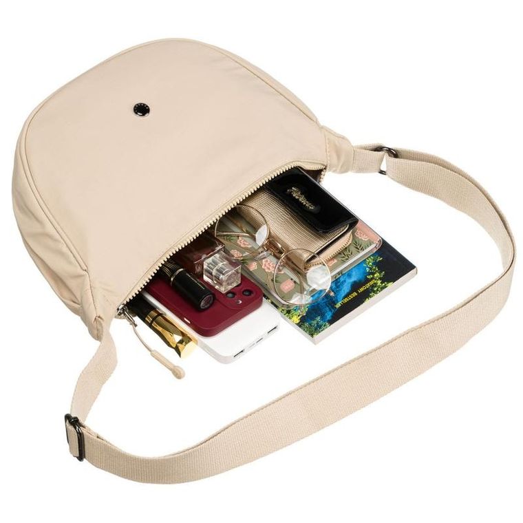 Torebka listonoszka, beżowa, Peterson