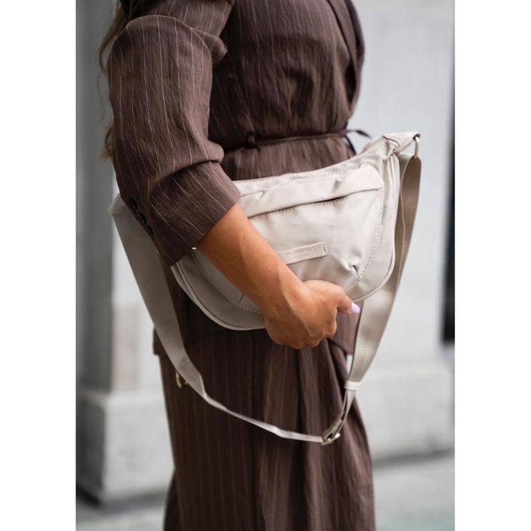 Torebka listonoszka, beżowa, Peterson