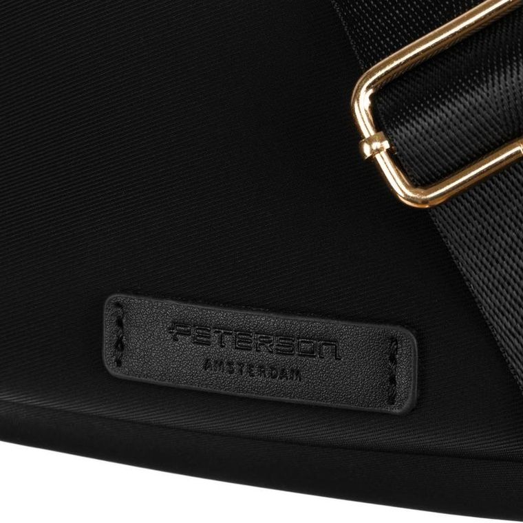 Torebka listonoszka, czarna, Peterson