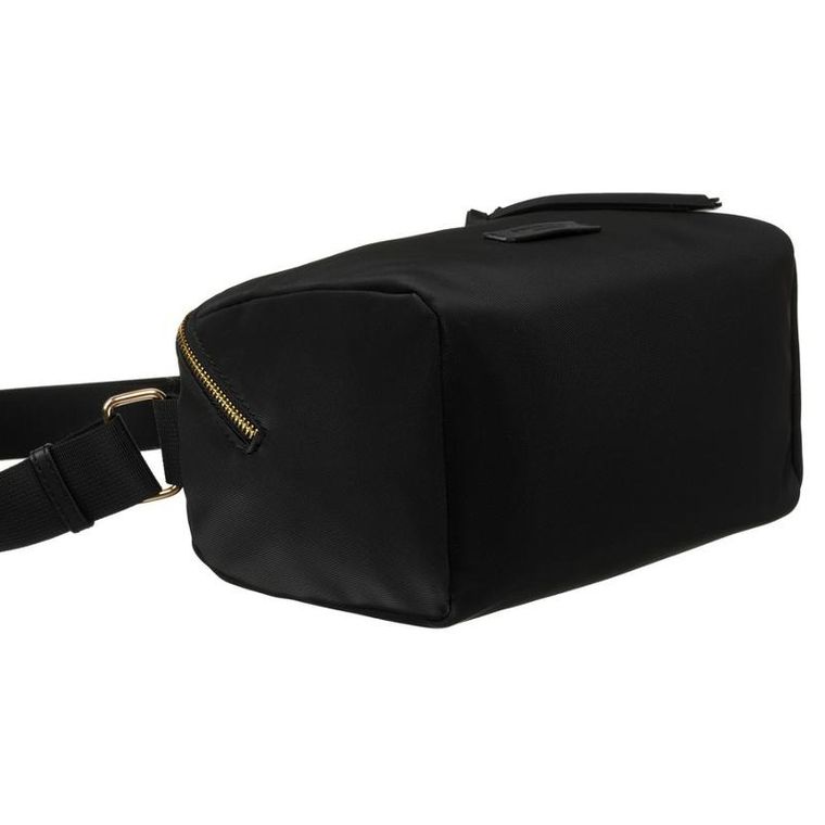 Torebka listonoszka, czarna, skóra ekologiczna, Petreson