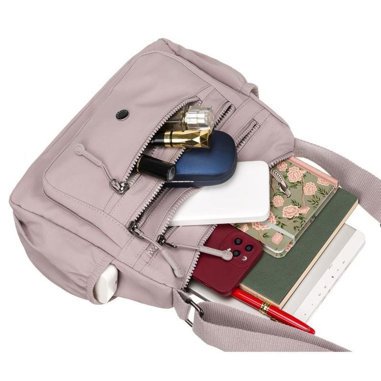 Torebka listonoszka, fioletowa, Peterson