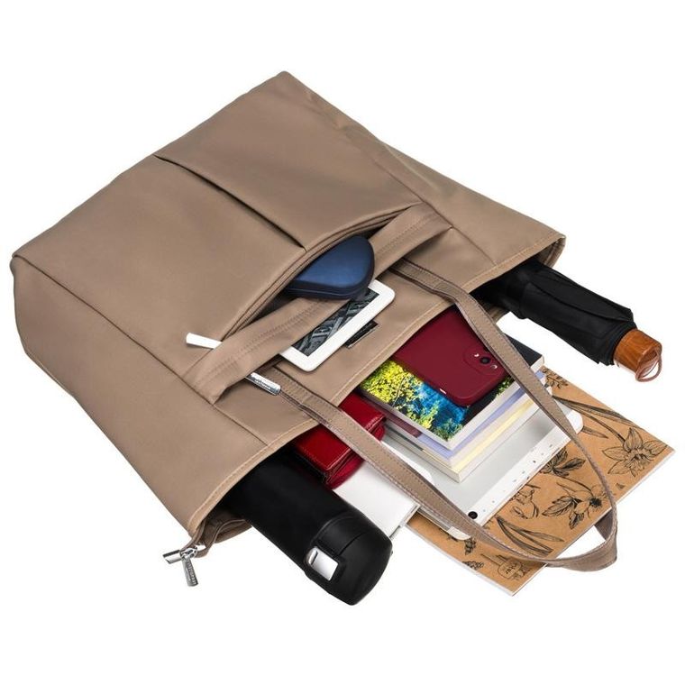 Torebka shopper, beżowa, Peterson