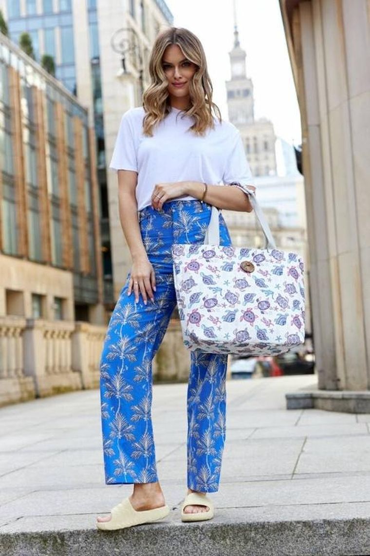 Torebka shopper, biała