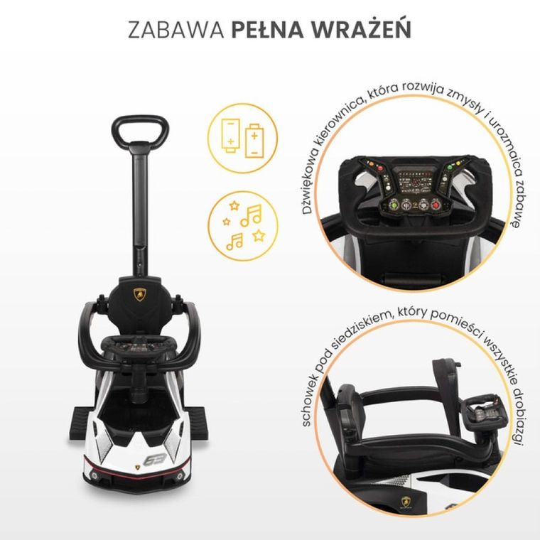 Toyz, Lamborghini Essenza, jeździk, White