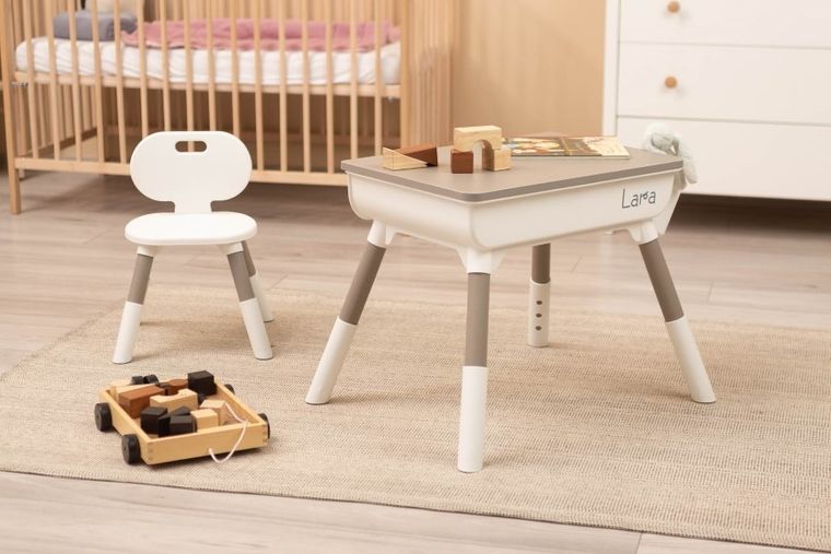 Toyz, Lara, stolik dziecięcy i krzesełko, grey