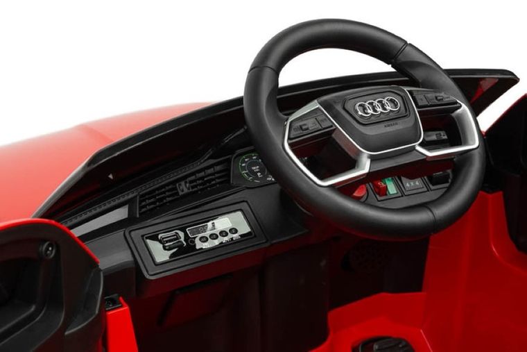 Toyz, samochód, Audi E-tron Sportback, pojazd na akumulator, czerwony
