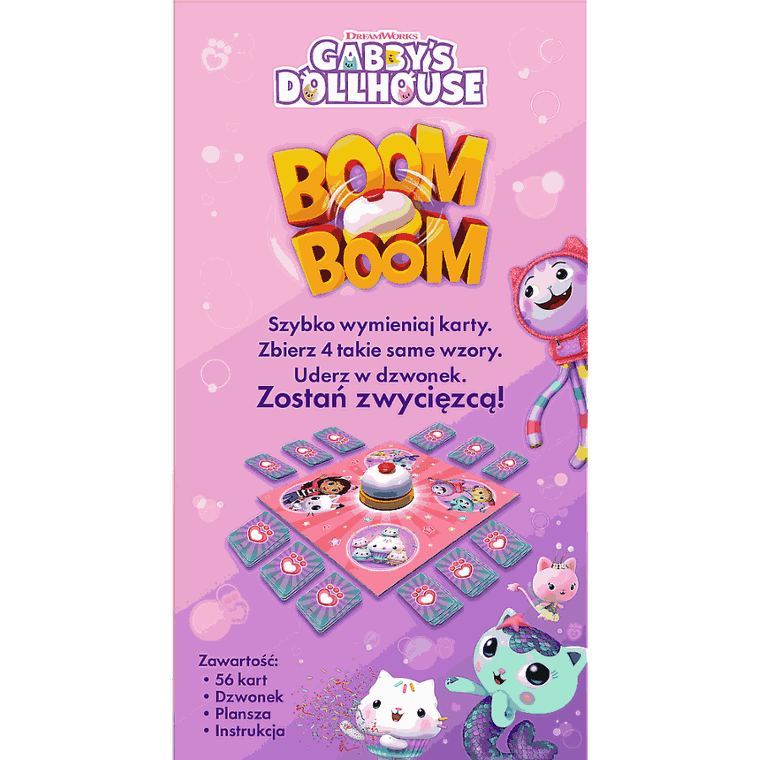 Trefl, Boom Boom, Koci Domek Gabi, familijna gra karciana