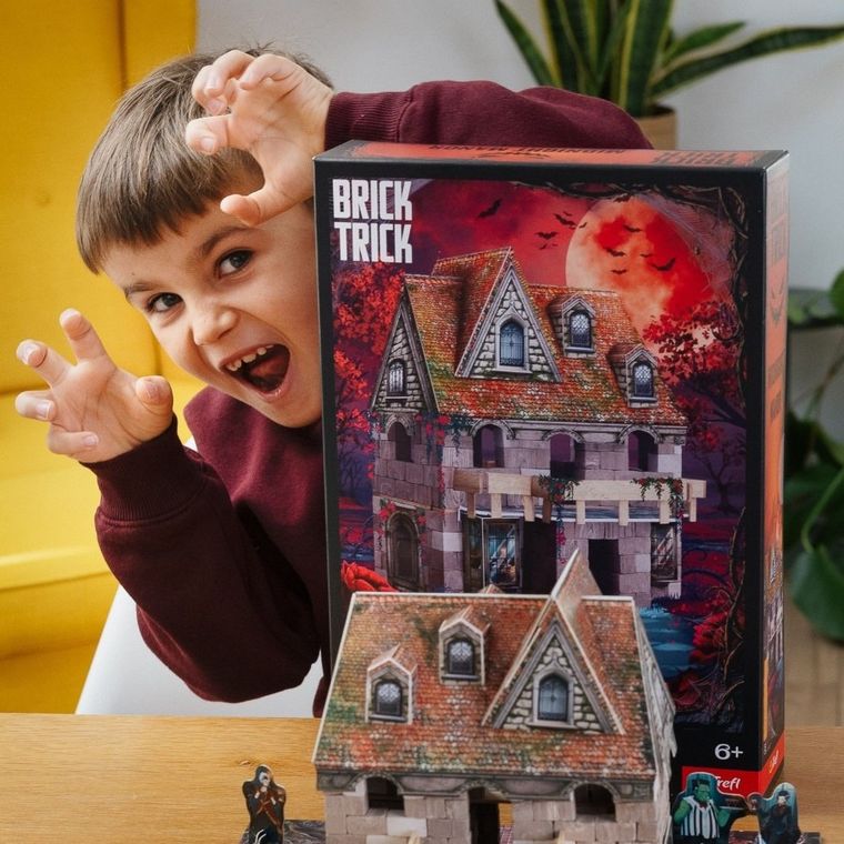 Trefl, Buduj z cegły, Halloween, Straszny Dwór, klocki konstrukcyjne, 220 elementów