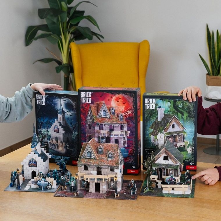 Trefl, Buduj z cegły, Halloween, Upiorna Krypta, zestaw kreatywny