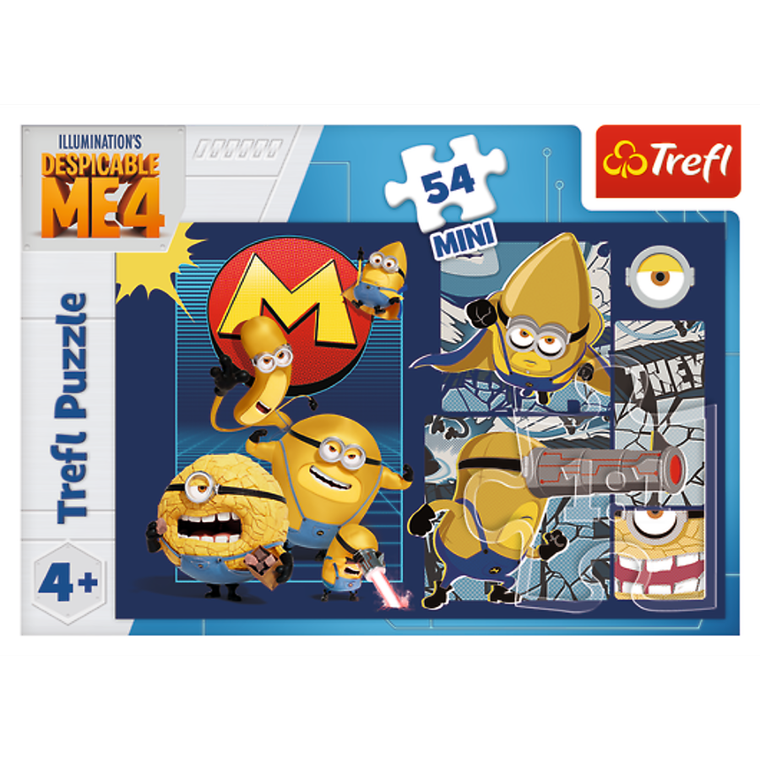 Trefl, Despicable Me 4, Mini, Z Minionkami fajnie jest! puzzle, 54 elementy