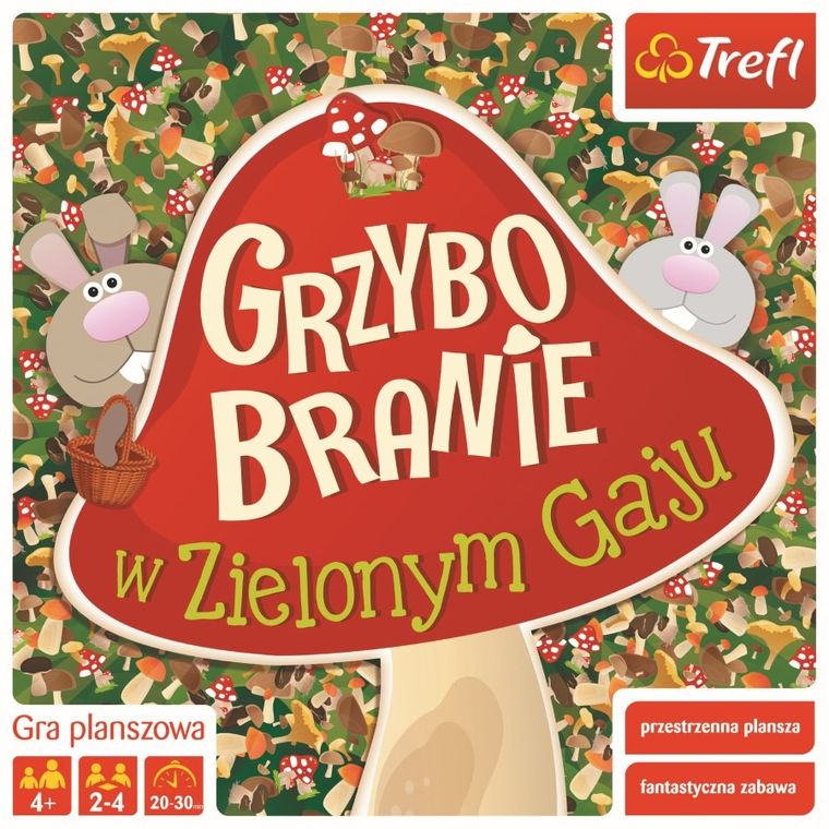 Trefl, Grzybobranie w Zielonym Gaju, gra familijna 3D
