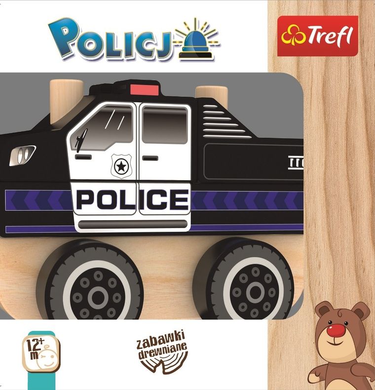Trefl, Policja, zabawka drewniana