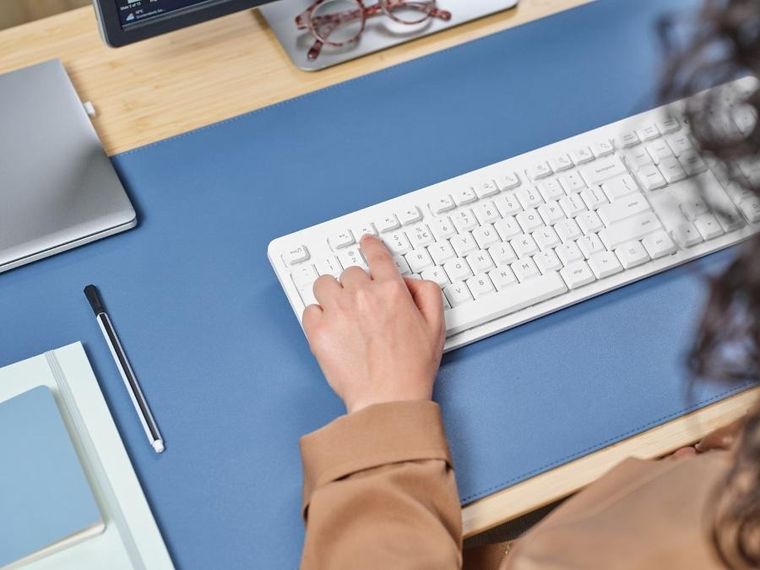 Trust, Ody II, zestaw klawiatura + mysz, bezprzewodowa, biała