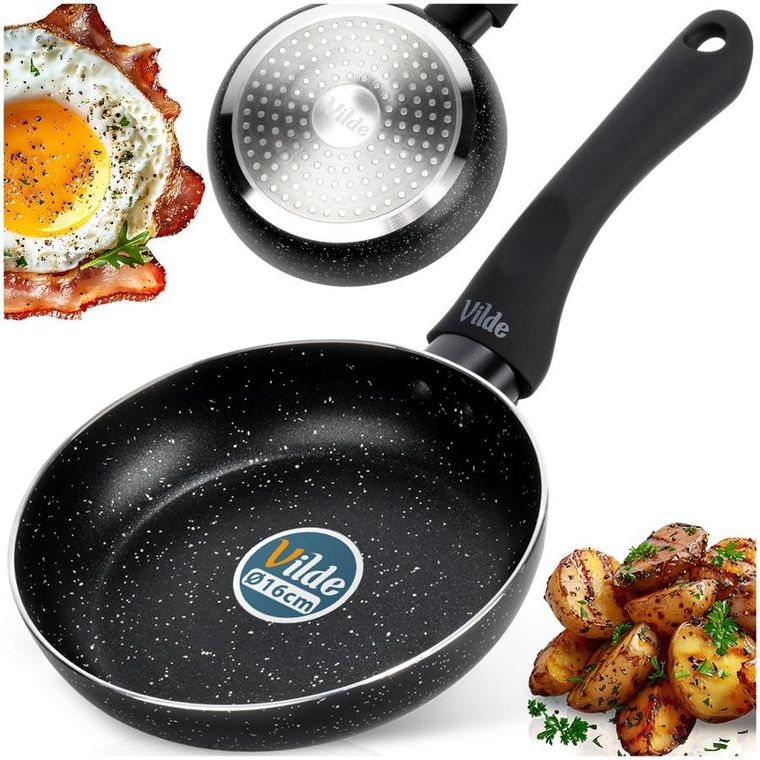 Vilde, Black Line, patelnia granitowa, 16 cm