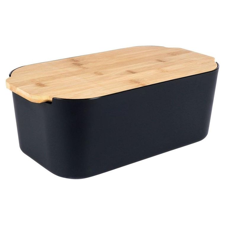 Vilde, chlebak z deską, czarny, 33-18.5-12 cm