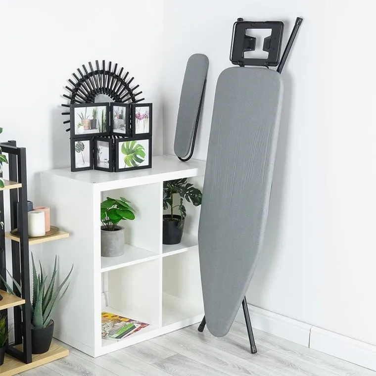 Vilde, deska do prasowania z rękawnikiem, szara, 140-39-92 cm