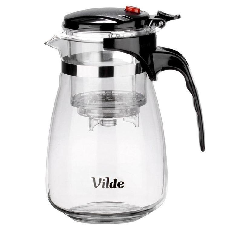 Vilde, dzbanek z zaparzaczem spustowym do herbaty, szklany, 960 ml