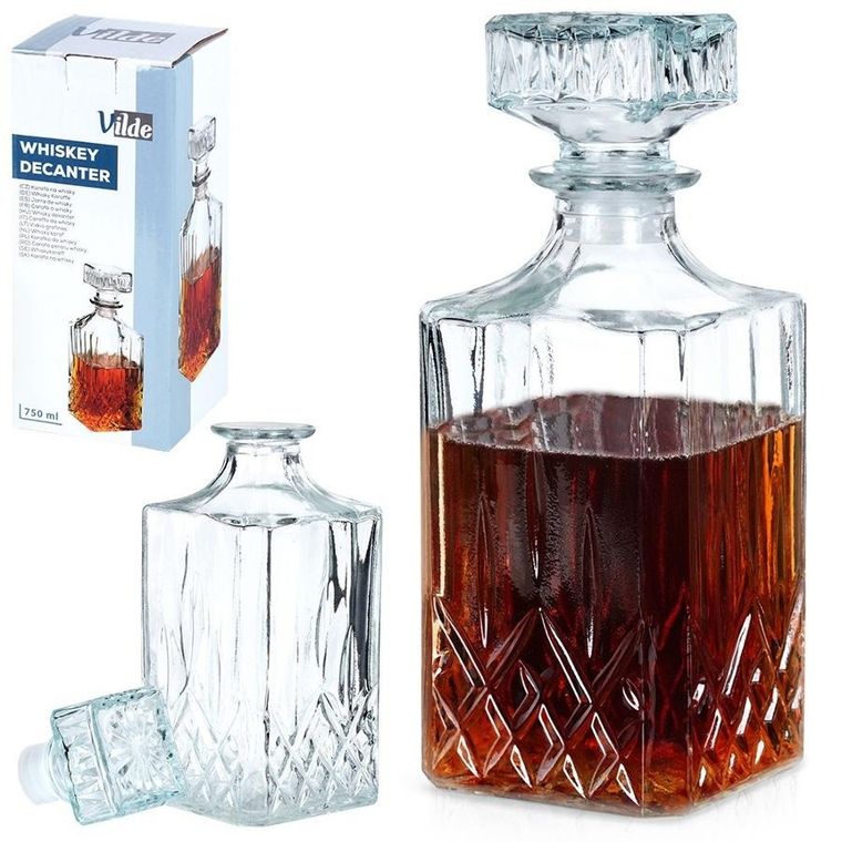 Vilde, karafka do whisky, szklana, 900 ml