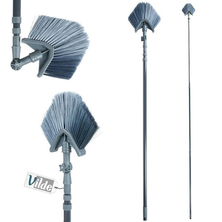 Vilde, miotła teleskopowa do kurzu i pajęczyn trójkątna, 140-327 cm