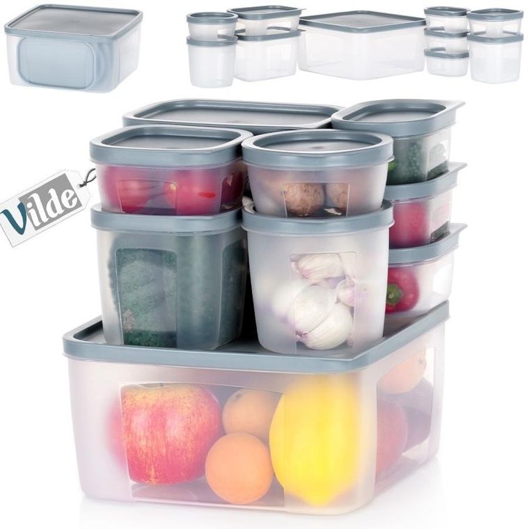 Vilde, pojemniki na żywność z pokrywką, 10 szt.