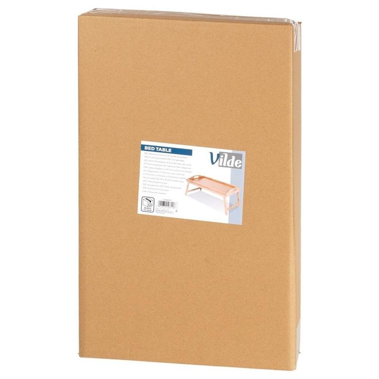 Vilde, stolik śniadaniowy 2w1, bambusowy, składany, 50-30-24,5 cm