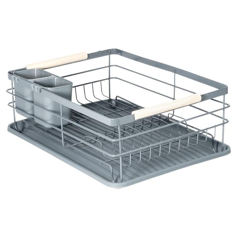 Vilde, suszarka na naczynia, szara, 42,5-32-14,5 cm