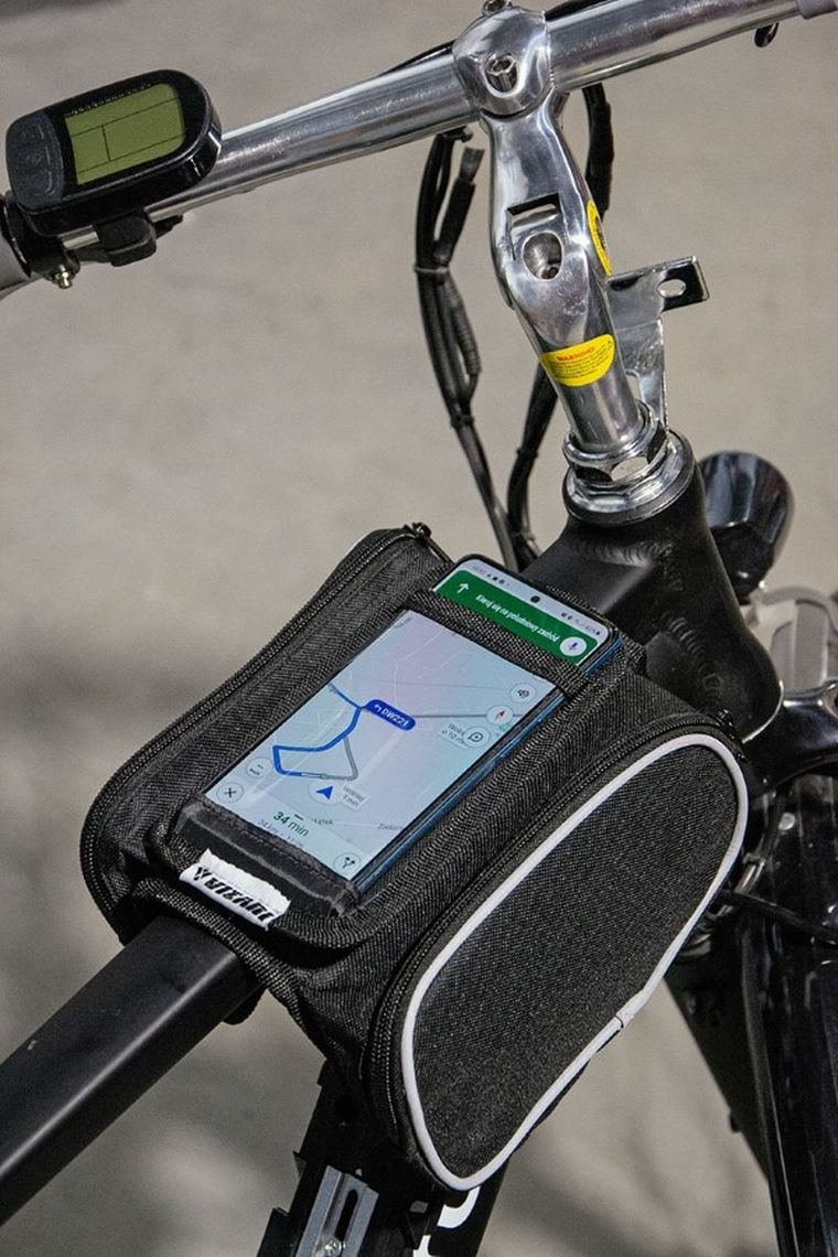 Vizari, torba rowerowa na ramę, z etui na telefon