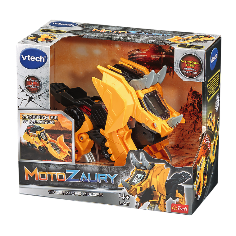 Vtech, Motozaury, Triceratops Molops, pojazd transformujący