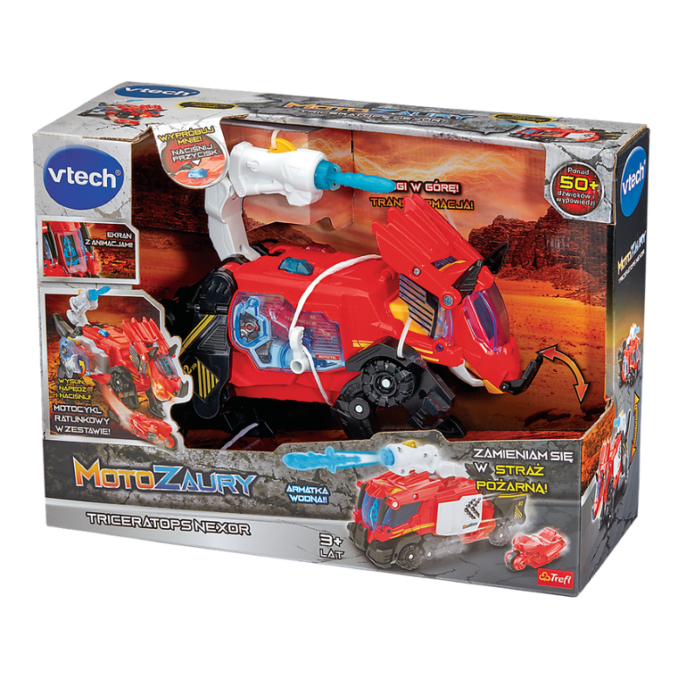 Vtech, Motozaury, Triceratops Nexor, pojazd transformujący XL