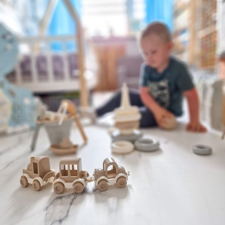 Wader, Biszkoptowa Chmurka, Kid Cars Trio, zestaw pojazdów