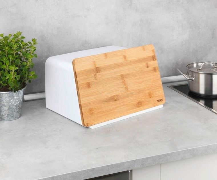 Wenko, chlebak z deską do krojenia z drewna bambusowego, Kubo