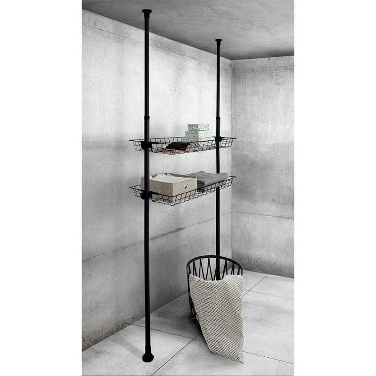 Wenko, koszyk do garderoby, szafy, Herkules, 2 szt., 83-38-8 cm