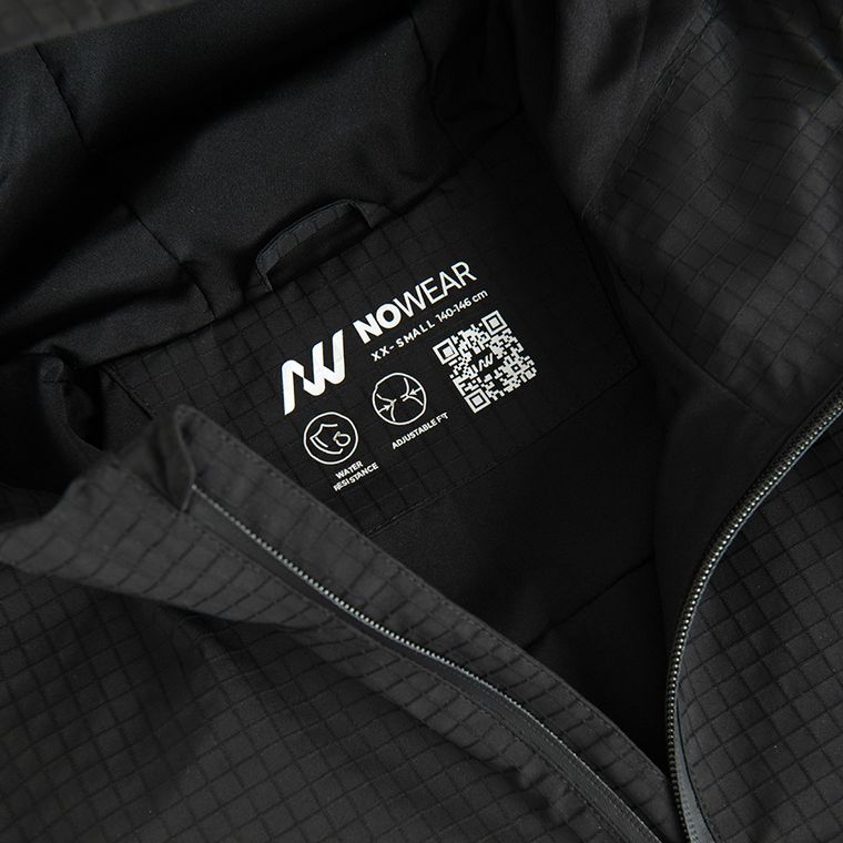 Wodoodporna kurtka anorak z kapturem o kroju boxy NOWEAR