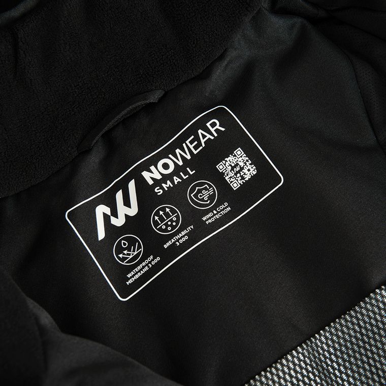 Wodoodporna kurtka przejściowa unisex oversize z kapturem NOWEAR