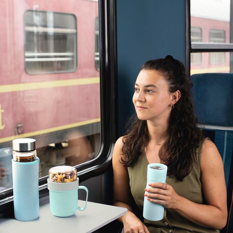 Xavax, To Go, szklana butelka z sitkiem, 500 ml