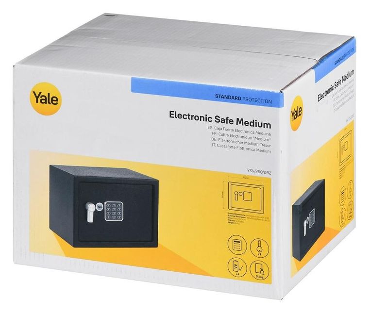 Yale, Medium Electronic Value Safe, sejf podstawowy, YSV domowy