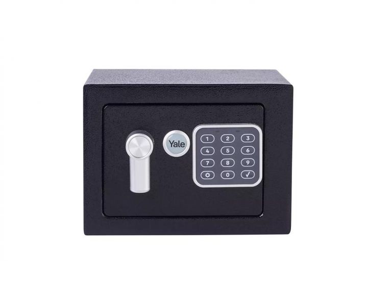Yale, Mini Electronic Safe Black, sejf podstawowy, mini, czarny