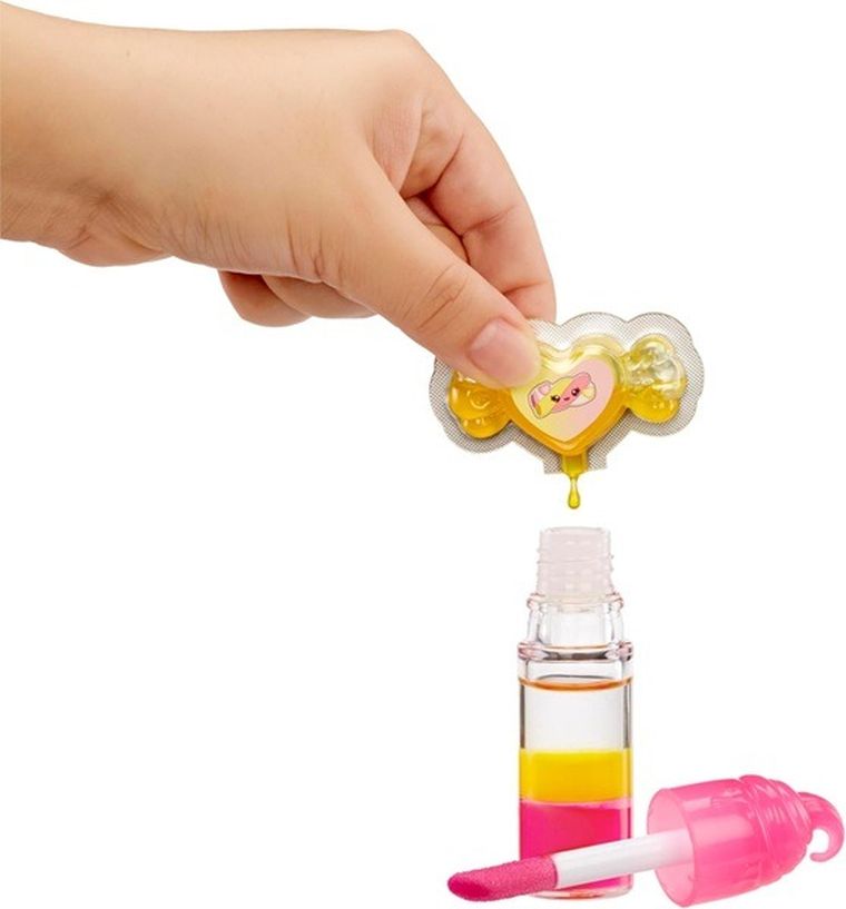 Yummiland, Lip Gloss Mystery Color, laleczka + pachnący błyszczyk DIY do ust