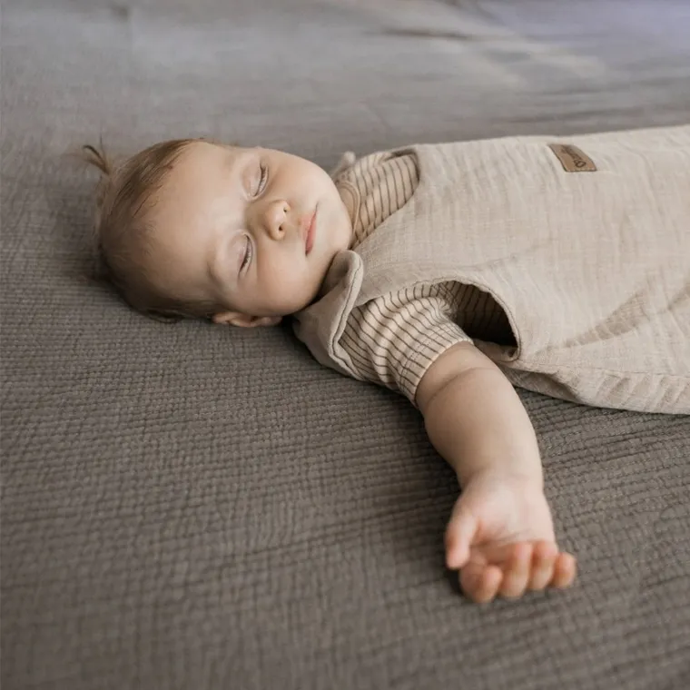 Zaffiro, Malaga, śpiworek do spania, muślinowy, TOG 1.5, beige, 6-12m