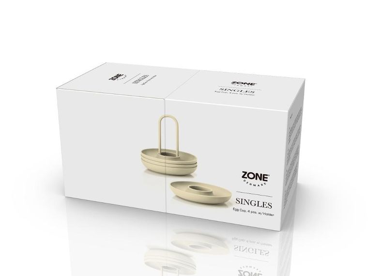 Zone Denmark, Singles, kieliszki do jajek, limestone, 4 szt.