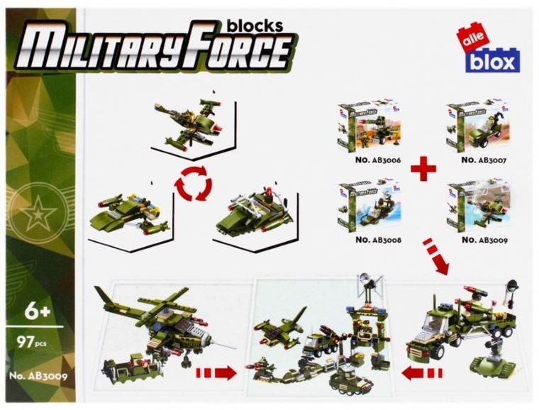 Alleblox, wojsko, klocki konstrukcyjne
