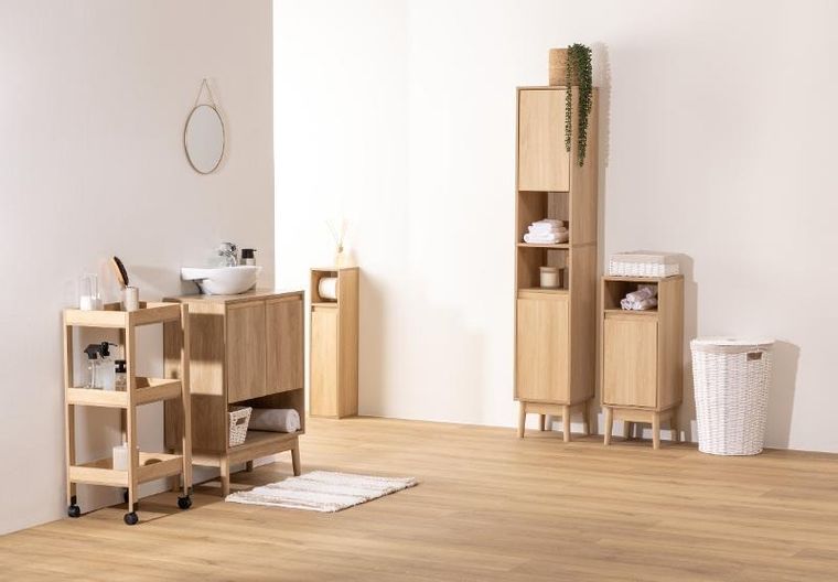 5five Simply Smart, Abana, niska szafka łazienkowa stojąca, 30-30-80 cm