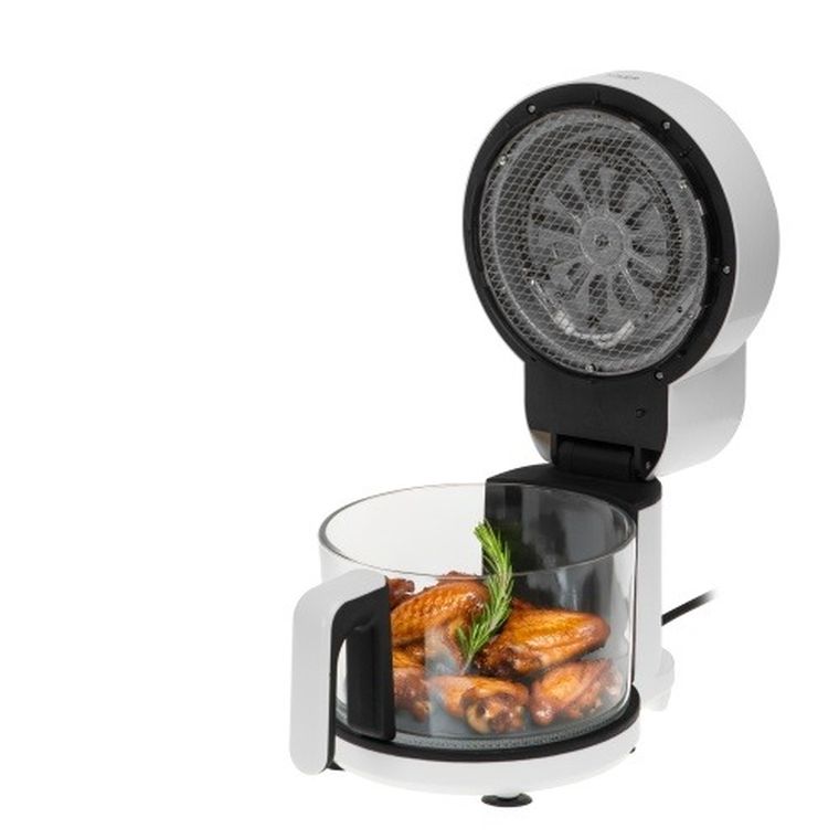 Adler, frytkownica beztłuszczowa ze szklaną misą, airfryer, 3l