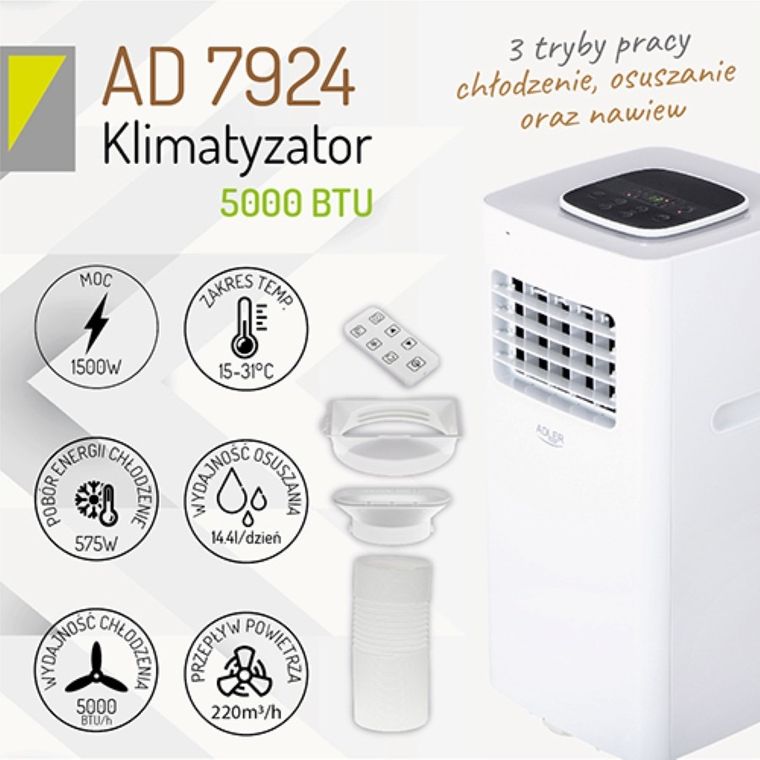 Adler, klimatyzator 5000 BTU, AD 7924