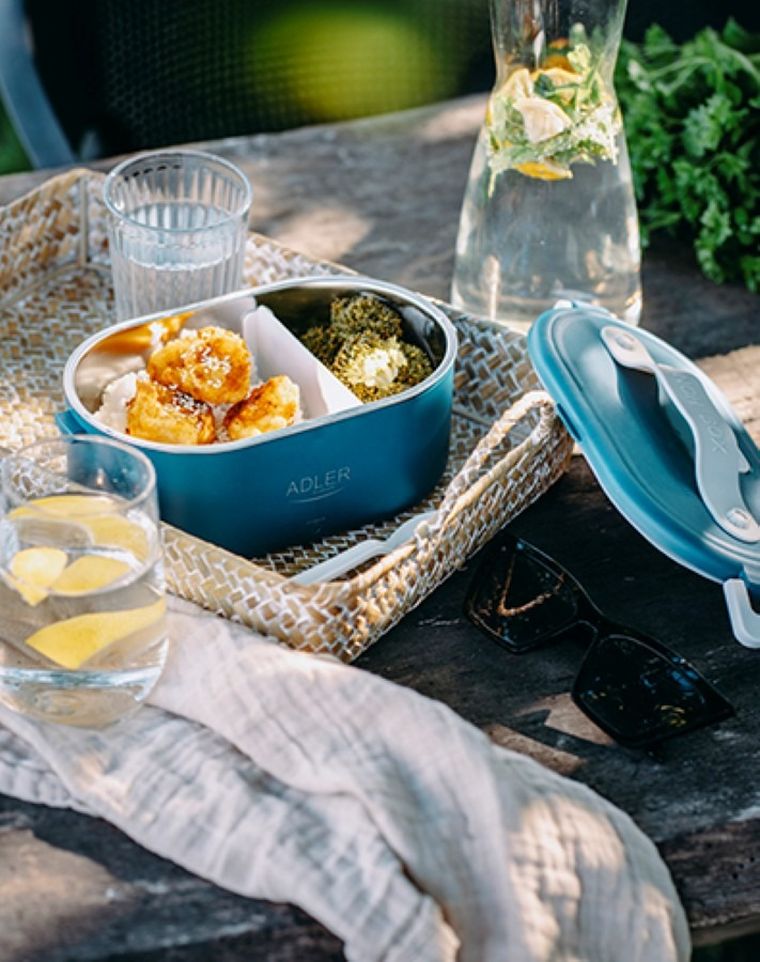 Adler, metalowy pojemnik na żywność, podgrzewany