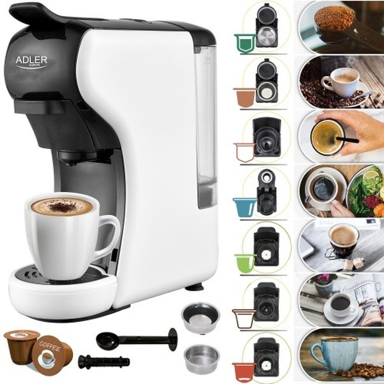 Adler, multi-ekspres ciśnieniowy, wielokapsułkowy, 19 bar