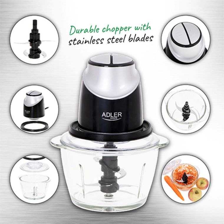 Adler, rozdrabniacz ze szklaną misą, AD 4082