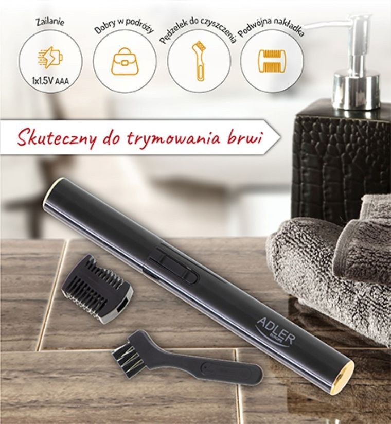 Adler, trymer do brwi