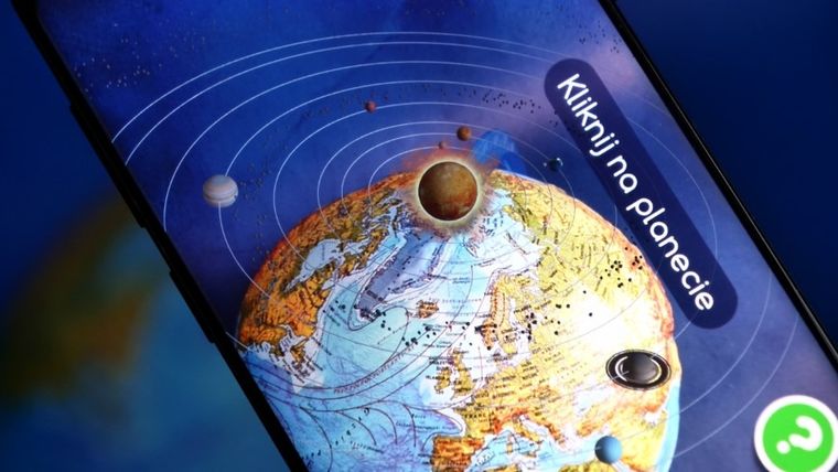 Alaysky, globus o średnicy 25 cm z mapą fizyczną, polityczną i aplikacją